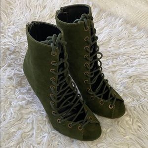 Shoe Republic LA KEYLE Womens Lace Up Ankle Dress Boots